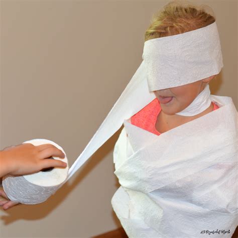 Wrap the Mummy Halloween Game - The Resourceful Mama