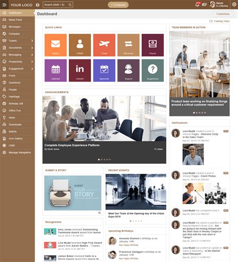 Intranet Examples - Intranet & Portal App