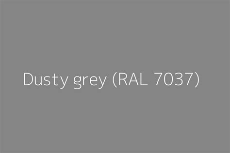 Dusty grey (RAL 7037) Color HEX code