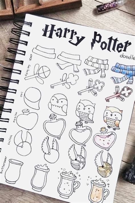 70 Harry Potter drawings for the die-hard fans + tutorials - archziner.com