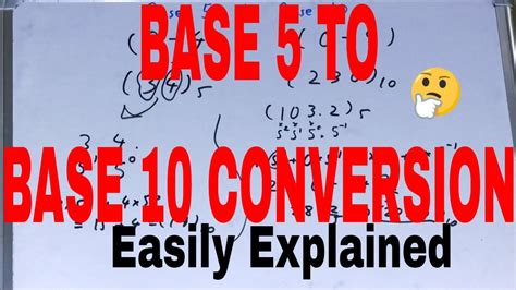 Base 5 to base 10 formula|How to convert base 5 to base 10|Converting ...