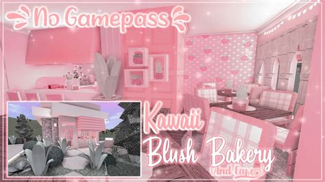 ROBLOX | Bloxburg: Blush Pink Kawaii Bakery + Cafe | 25k | Tour ...