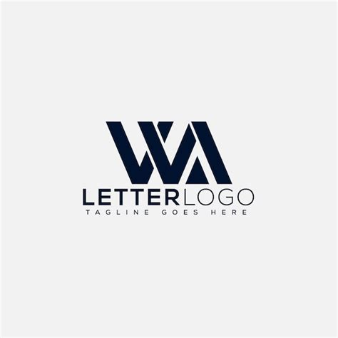 Premium Vector | Wa logo design template vector graphic branding element