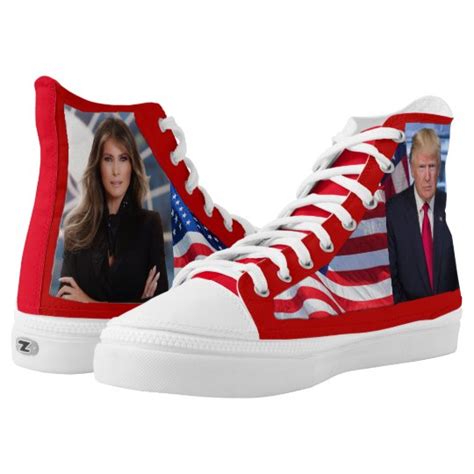 DONALD & MELANIA TRUMP- High-Top SNEAKERS | Zazzle