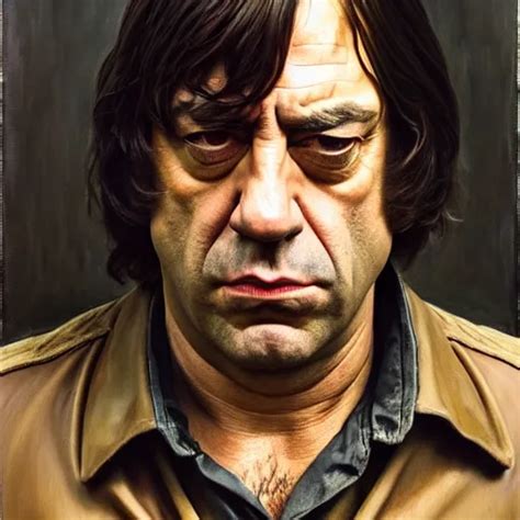 javier bardem as anton chigurh in no country for old | Stable Diffusion