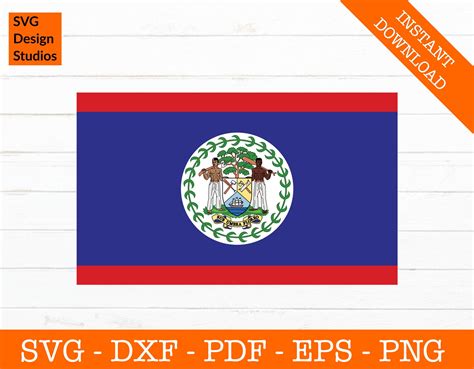 Belize Svg, Belize Flag Svg Clipart, Belize Design - Cut File - PNG ...