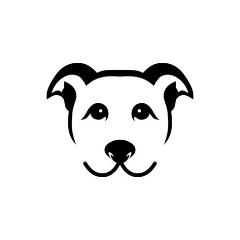 dog. a minimalist and modern dog logo illustration 7559355 Vector Art ...