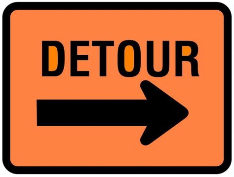 Detour Sign - ClipArt Best