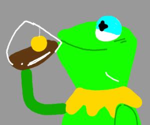 Kermit Drinking Tea - Drawception