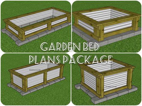 Garden Beds Plan Package 4'x 8'x32.5 - Etsy UK