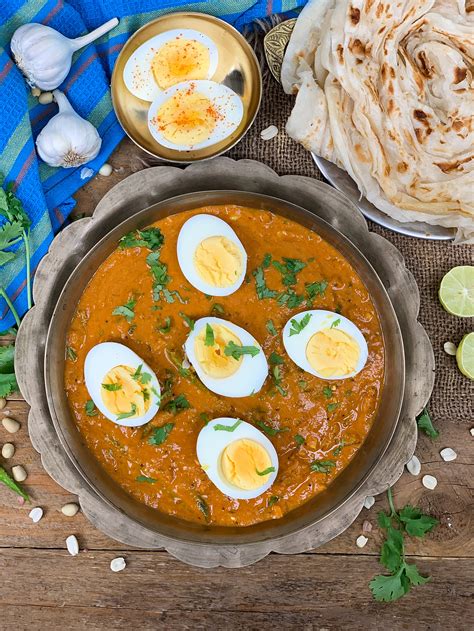 Ande Ka Salan Recipe - Tangy Egg Masala in Peanut Gravy by Archana's ...