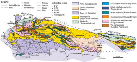 -Sketch of the geology of the Carnic Alps (after Brime et al., 2008 ...