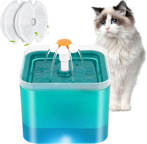 Cat Water Fountain, 67oz/2L Automatic Pet Water Fountain 2021 Upgraded ...