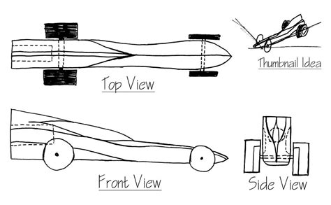 Co2 Dragster Side View Coloring Coloring Pages