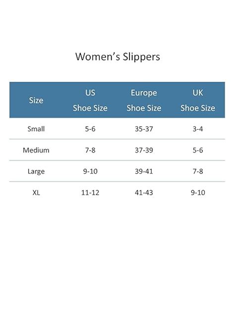 Dearfoam Size Chart: A Visual Reference of Charts | Chart Master