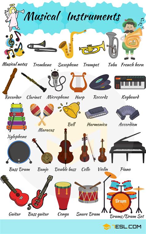 Types Of Music Instruments - astonishingceiyrs