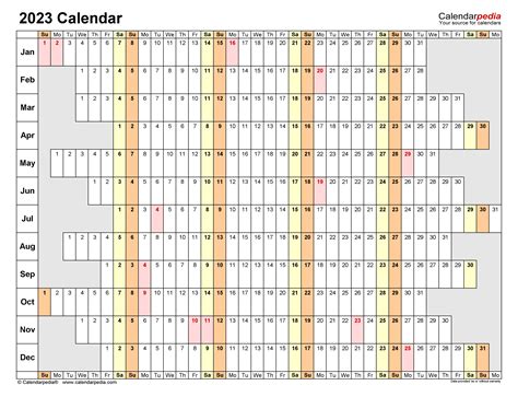 2023 Calendar Free Printable Microsoft Excel Templates | Free Nude Porn ...