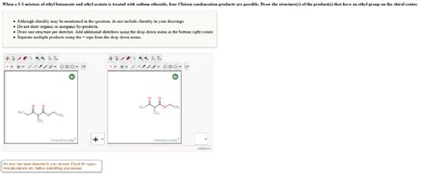 Solved When a 1:1 mixture of ethyl butanoate and ethyl | Chegg.com