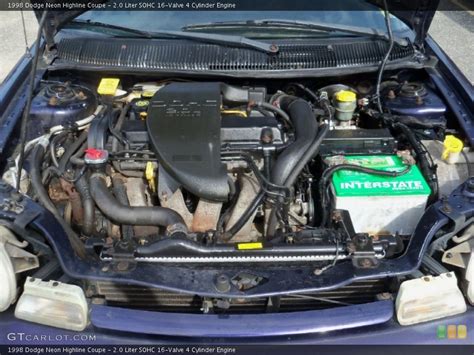 2.0 Liter SOHC 16-Valve 4 Cylinder 1998 Dodge Neon Engine | GTCarLot.com