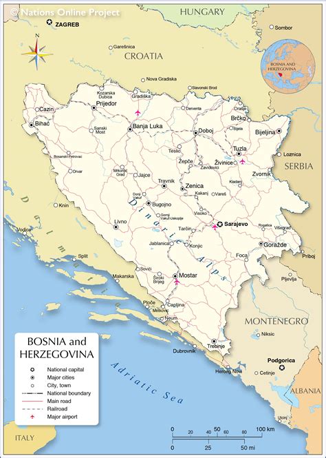 Where Is Bosnia And Herzegovina Located On A Map - China Map Tourist ...