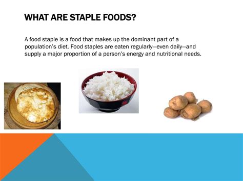 PPT - Food staples PowerPoint Presentation, free download - ID:1550516