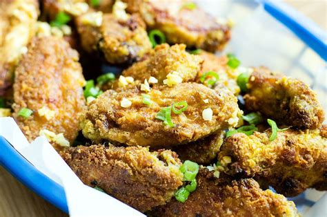 Brazilian Style Chicken Wings with Crispy Garlic - Frango À Passarinho ...