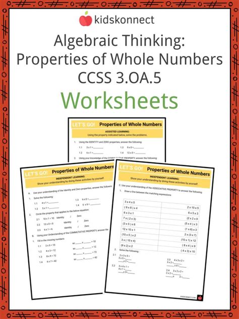 Algebraic Properties worksheets: Practice and Master Essential Algebra ...