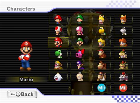 Mario Kart Wii Characters | Kart