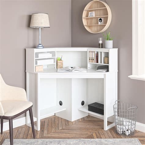 White Corner Desk With Hutch | DeskIdeas