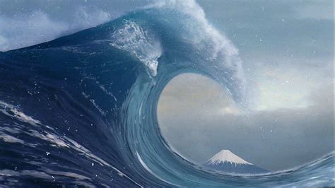 Great Wave off Kanagawa (realistic) [] :, Wave Painting HD wallpaper ...