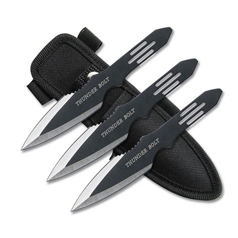 Perfect Point Stainless Steel Thunder Bolt Throwing Knives - 3Pc #k-Rc ...