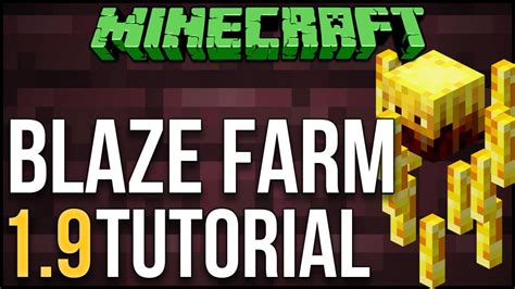 Minecraft: Blaze Farm 1.9 Tutorial (Blaze XP Farm) | Minecraft tutorial ...