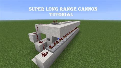 Minecraft Tutorial - Super Long Range TNT Cannon *Re-uploaded* - YouTube