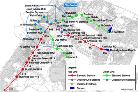 Complete Dubai Metro Map for Travelers Guidance,dubai metro map 2012 ...