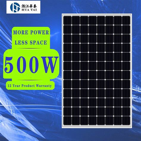 500W 48V 96cells PV Mono Solar Panel for Solar Power System - Solar ...