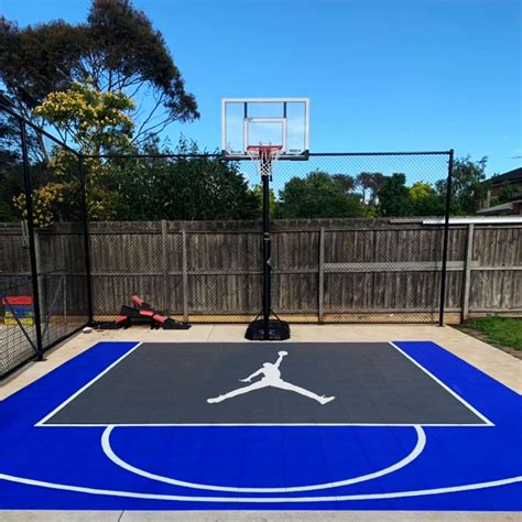 25x30 Feet Diy Outdoor Basketball Court Tiles Backyard Basketball Court ...