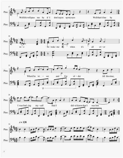 Wake Me Up Sheet Music Composed By Ethan Hung 2 Of - Wake Me Up ...