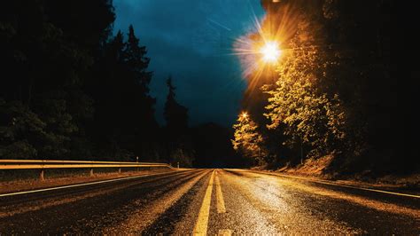 Highway at Night Wallpapers on WallpaperDog