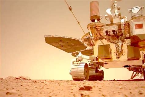 China shares video and audio from its Mars rover