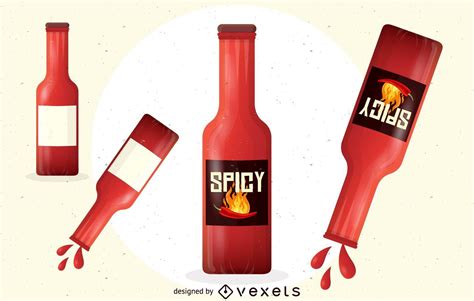 Hot Sauce Bottle Vector Download