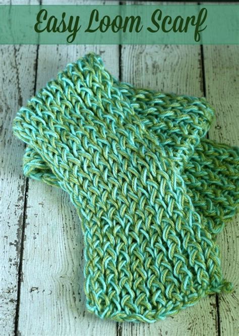 Easy Loom Scarf DIY | Loom scarf, Loom knitting patterns, Loom knitting ...