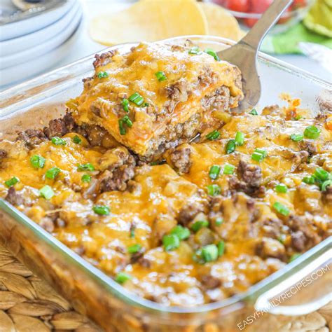 Ground Beef Enchilada Casserole · Easy Family Recipes