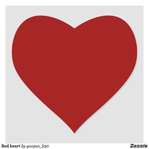 Red heart heart sticker | Zazzle | Wedding stickers, Red heart, Heart ...