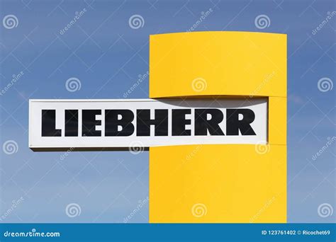 Liebherr Logo On A Black Crane Editorial Photo | CartoonDealer.com ...