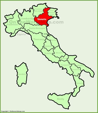 Veneto Maps | Italy | Maps of Veneto