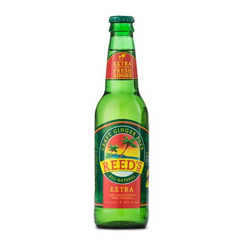 Reed's Extra Ginger Brew Ginger Beer 355ml – Healthy Options