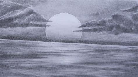 Share more than 137 sunset drawings in pencil best - seven.edu.vn