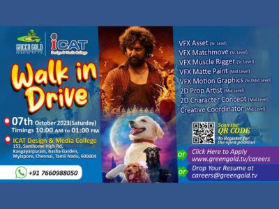 Green Gold Animation Studio Walk-In-Drive - Chennai