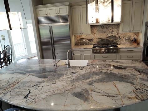 Quartzite Countertops - Blue Ijen in 2024 | Blue kitchen countertops ...