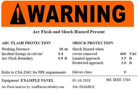 How to Read Arc Flash Warning Labels and Stickers 2023